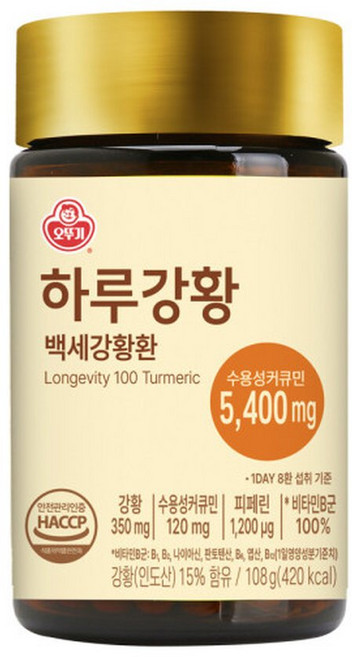 오뚜기 백세강황PLUS환 360환 108g 비타민B 영양제 타우린