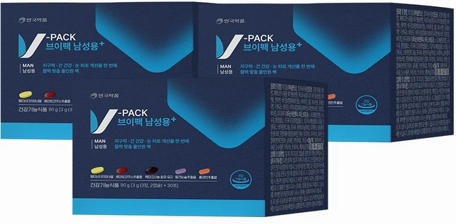 브이팩 남성용 멀티비타민, 90g, 3개 - 쿠팡