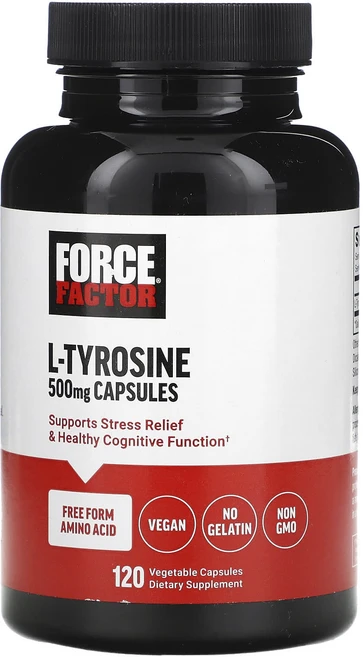 Force Factor l-타이로신 1000mg 베지 캡슐 120정(캡슐 1정당 500mg), ForceFactorl타이로신1000mg베지캡슐120정, 1개, 120정 - 쿠팡