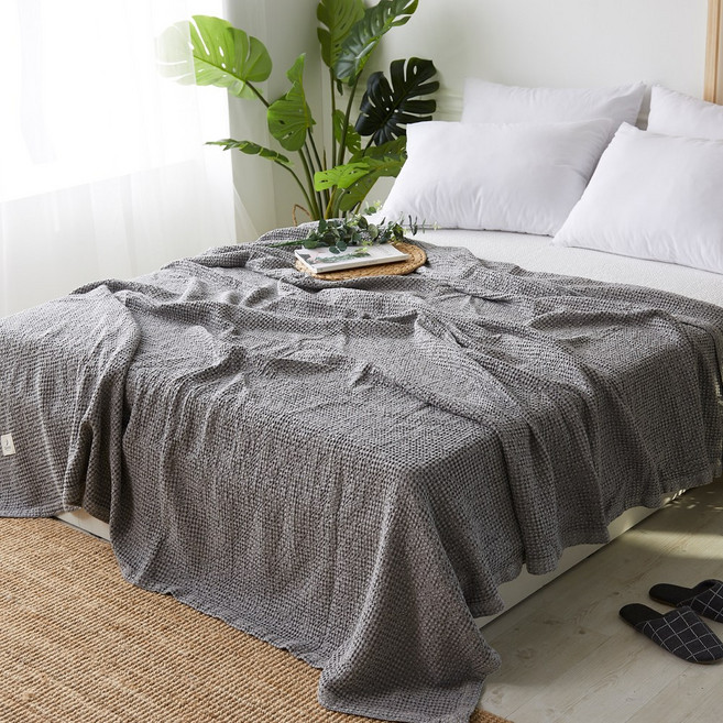 밀리에르 모달와플 이불 겸 스프레드 침대패드, 그레이