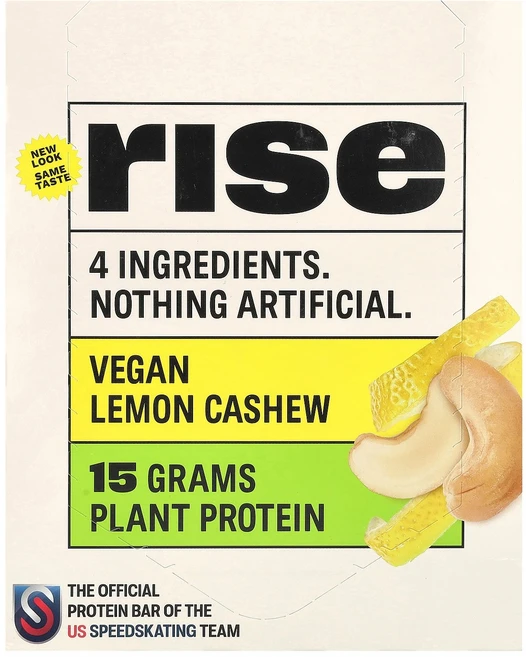 Rise Bar 프로틴바 레몬 캐슈 바 12개 각 60g(2.1oz) Bar (라이즈 바), 12 개, 60g, 1개 - 쿠팡