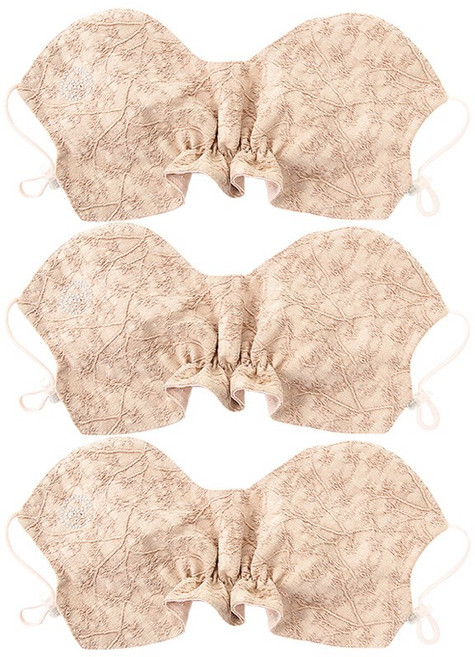 고운골프 C2 골프 마스크, 자카드 연베이지, 3개