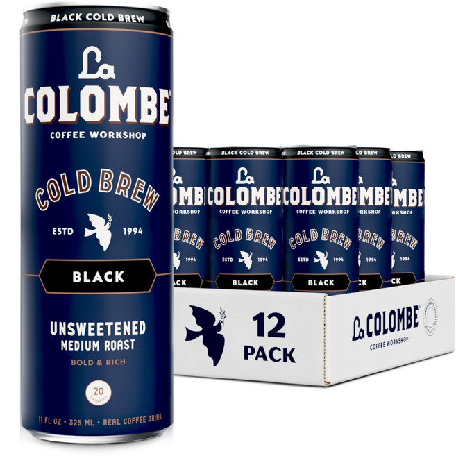 La Colombe draft Latte Variety Pack 11 fl oz cans (Pack of 12) Includes Triple Vanilla & Mocha La, 무가당