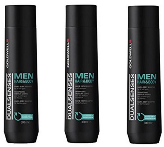 Goldwell 골드웰 듀얼센스 남성 헤어 앤 바디 샴푸, 3개, 300ml