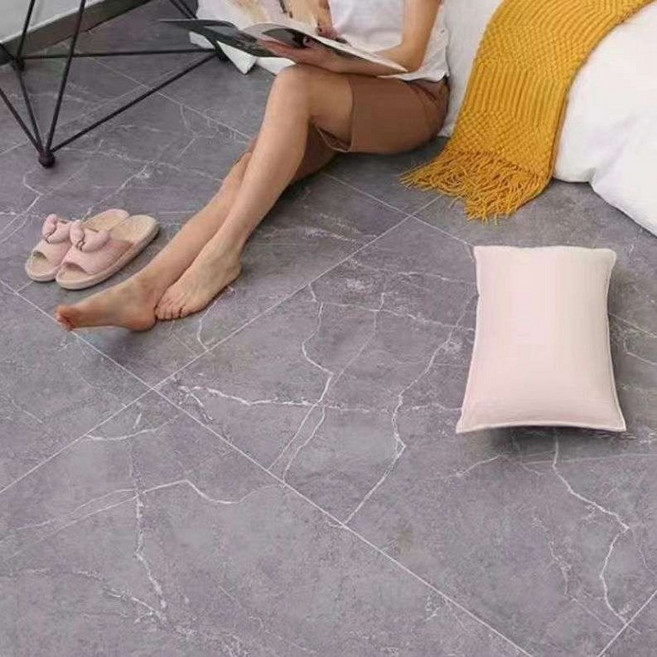 두꺼운 PVC 가죽 방수 리폼 바닥재 셀프 장판, 그레이 크랙 CX-301