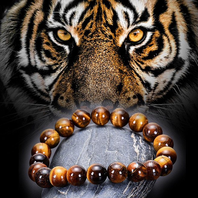 루미아 호안석 팔찌 특AA급 프리미엄 천연원석 남녀공용 성공운 사업운 학업운 재물운 금전운 행운부적 액막이 호랑이눈 염주