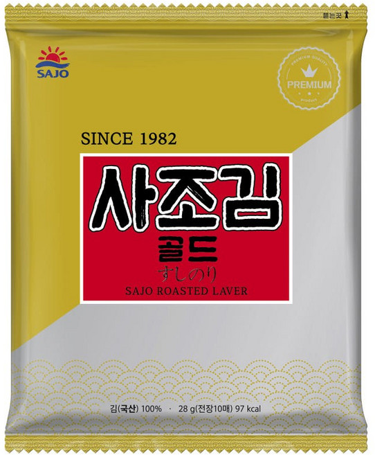 사조김 골드 전장 김밥용 마끼김, 2.8g, 30개