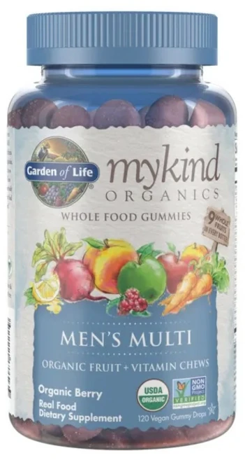 [미국정품직구상품] 가든오브라이프 마이카인드 남성용 멀티 유기농 베리 120구미, 1개 - 쿠팡