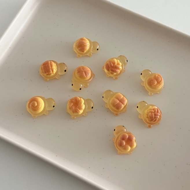 해피니스데이 거북이 빵 LED 키캡 키보드 딸깍이 클릭커 키링 (10color), 1개, 네모빵