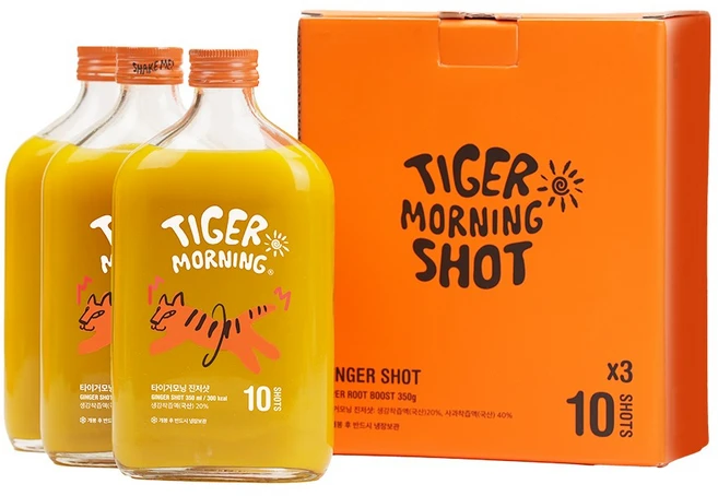 타이거모닝 진저샷 30일팩, 350ml, 3개 - 쿠팡