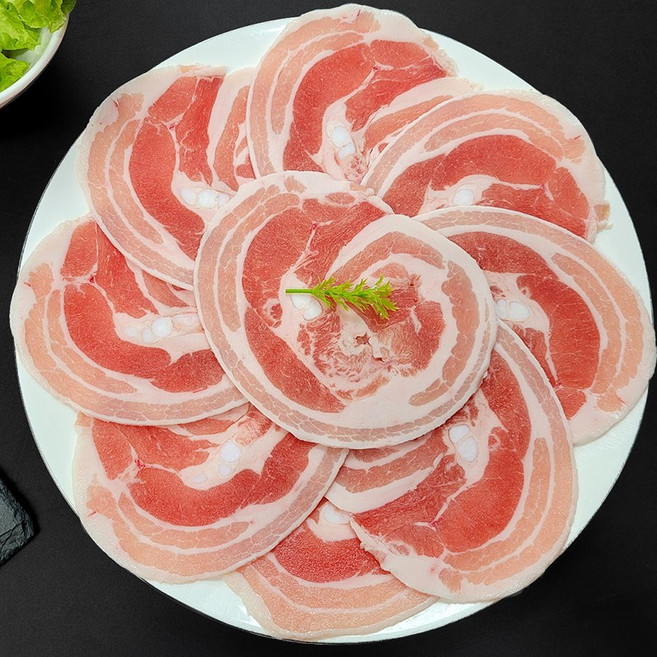 국내산 한돈 1등급 꽃삼겹 500g 구이용 돼지고기 삼겹살 서초갈비, 1개