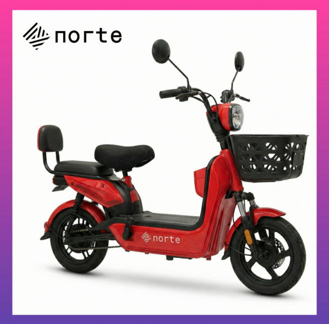 전동 스쿠터 전기 자전거 팻바이크 성인용 출퇴근 미니벨로, 레드, 스틸