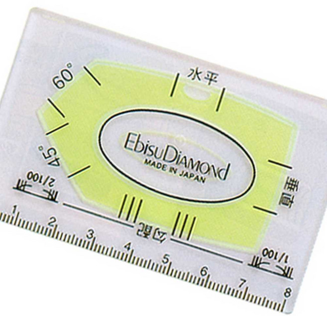 몰팜 수평-카드형레벨 EBISU /ED-CD 수직기 소형수평계 수평측정