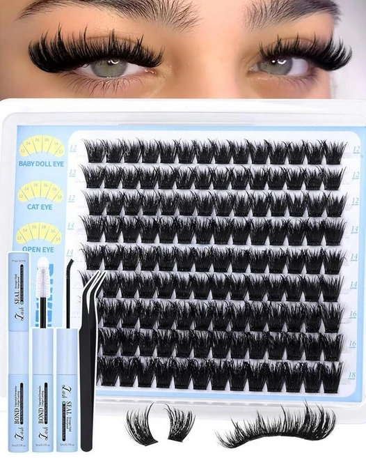 PHKERATA Lash Clusters Kit Wispy 내추럴 속눈썹 연장 키트 140596, PHKERATA Lash Clusters Kit Wis - 쿠팡
