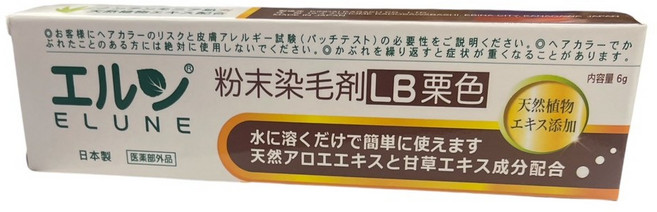 伊露恩 ELUNE 染髮粉劑 日本原裝進口, 1個, 栗-(效期2029.04), 栗色