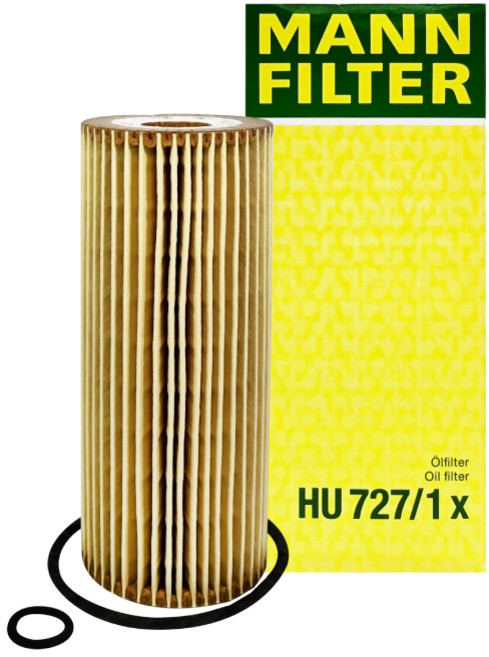 MANN FILTER HU 727/1 x 機油濾清器 有效過濾雜質 保護引擎 提升性能, 1個
