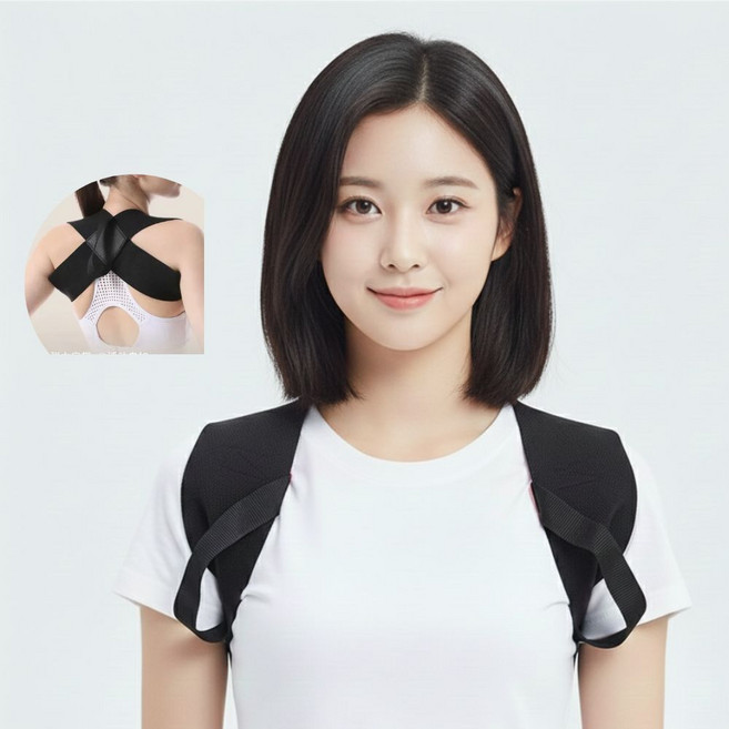 엘리허브 바른자세 어깨밴드 남녀공용 1개