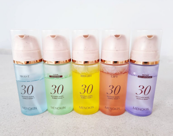 [선물 포장] 메노킨 30초 퀵 버블 팩 마스크 5종 세트 사은품 증정, 1개, 475ml