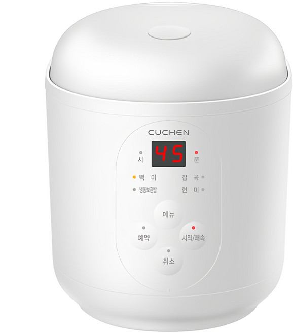 쿠첸 머쉬룸 미니밥솥 1.5인용, CRM-E0101W, White