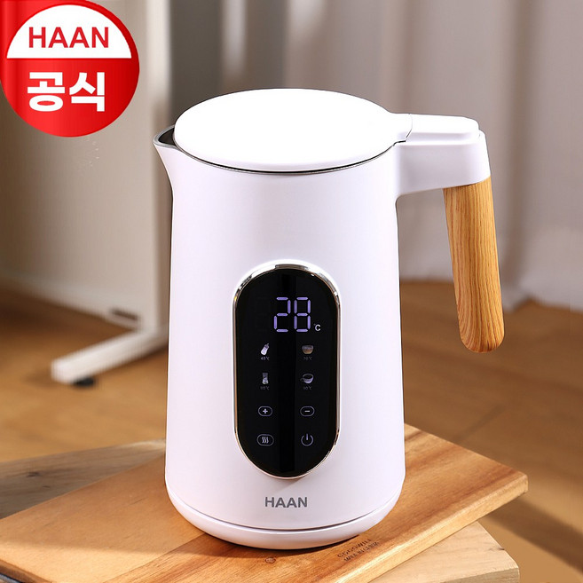 한경희 전기포트 HEK-B176 화이트 / 스테인레스304 / 1.7L 대용량