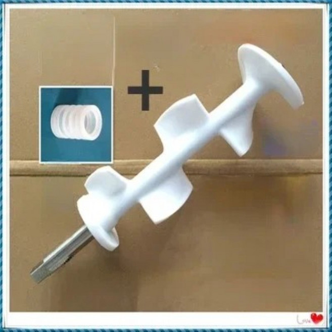 2PCS 예비 부품 교반기 샤프트 블렌더로드 BQL 서브 기계 교체 흰색 스테인레스 스틸 축