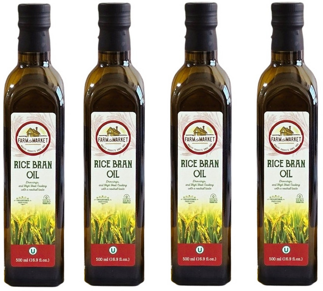 팜투마켓 현미유, 4개, 500ml