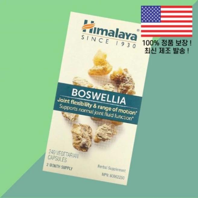히말라야 보스웰리아 식물성 베지캡슐 240정 125mg Himalaya Boswellia 240 Vegetarian Capsules per Capsule - 쿠팡