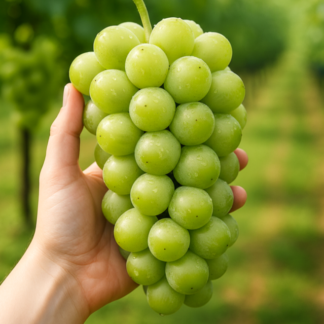 (특품) 샤인머스켓 고당도 선물세트 가능, 1박스, 4kg (8~10수)