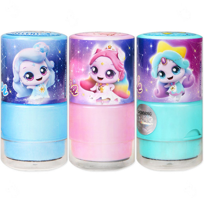 캐치티니핑 칭찬 스탬프 3종, 1세트, 빛나핑+오로라핑+초롱핑