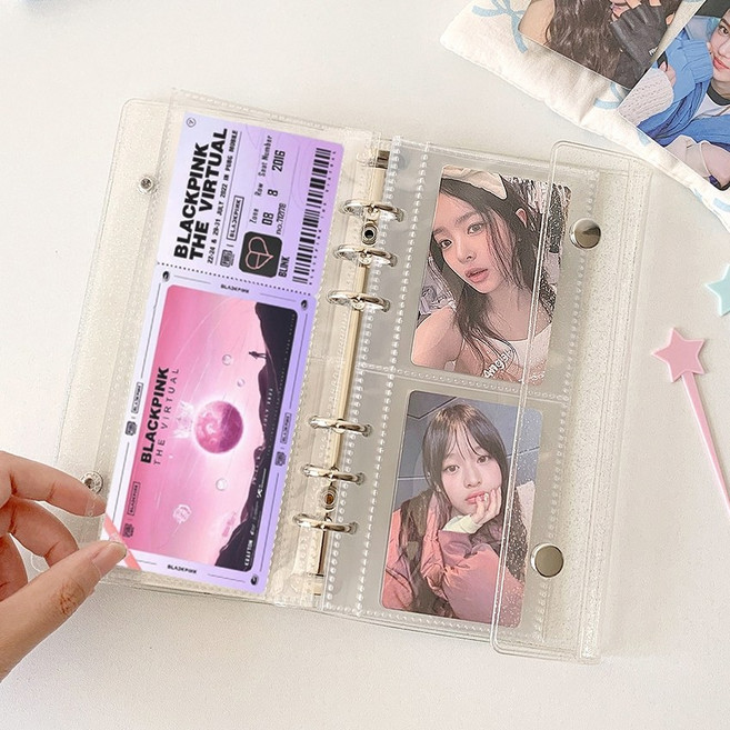 티켓북 티켓 바인더 뮤지컬 영화 야구 공연 보관 앨범, 01.티켓북(투명)+속지1칸(10장)