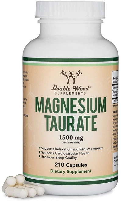 더블우드 마그네슘 타우레이트 1500mg 캡슐, 210정, 1개 - 쿠팡