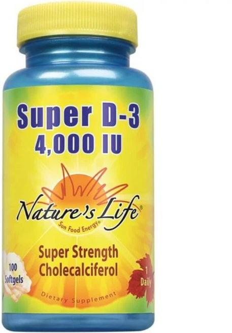 비타민D 네이처 라이프 슈퍼 D3 4000 U | 비타민 D 치아 가능 소프트젤 100개, 1개, 100정 - 쿠팡