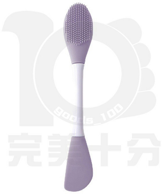 多肽膠原彈嫩精華霜 淡化法令紋 緊緻面霜, 1個, 矽膠雙頭洗臉刷 - 紫色