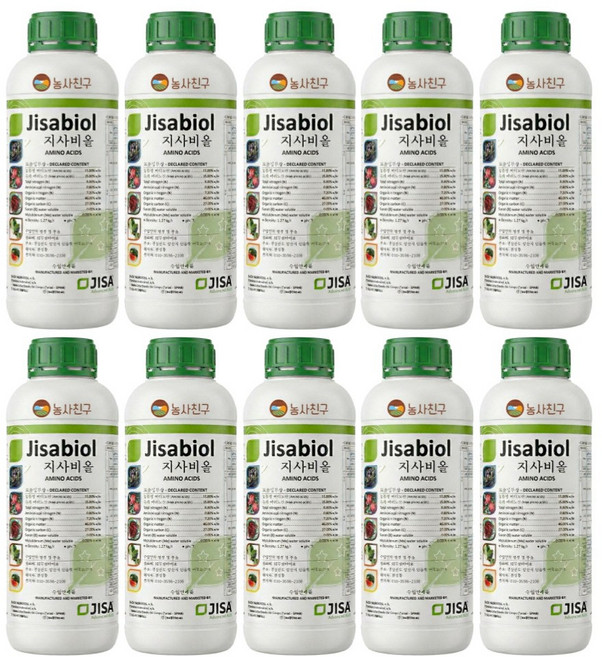 농사친구 지사비올 사과 고추 냉해 약해 예방 아미노산제, 10개, 1L