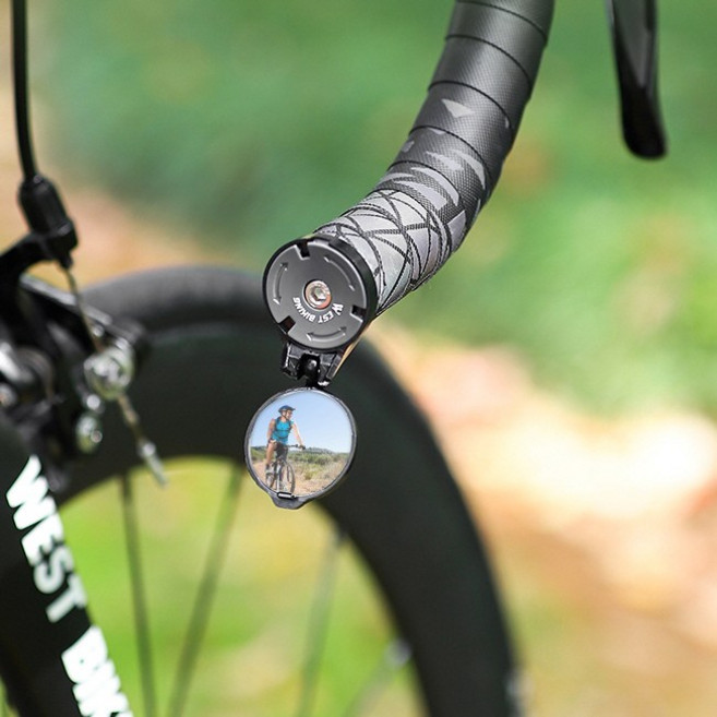 시그니처베이지 웨스트바이킹 로드 자전거 거울 후사경 사이드 백 미러 YPZ044, 블랙, 1개