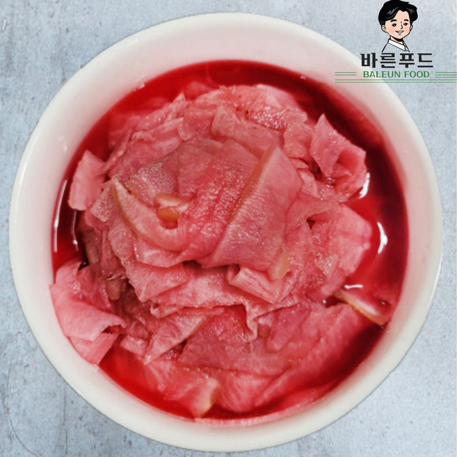 으뜸 냉면무 벚꽃김치 5KG 냉면김치 냉면무절임 비트무김치 비트무절임 아이스박스 기본배송, 1개