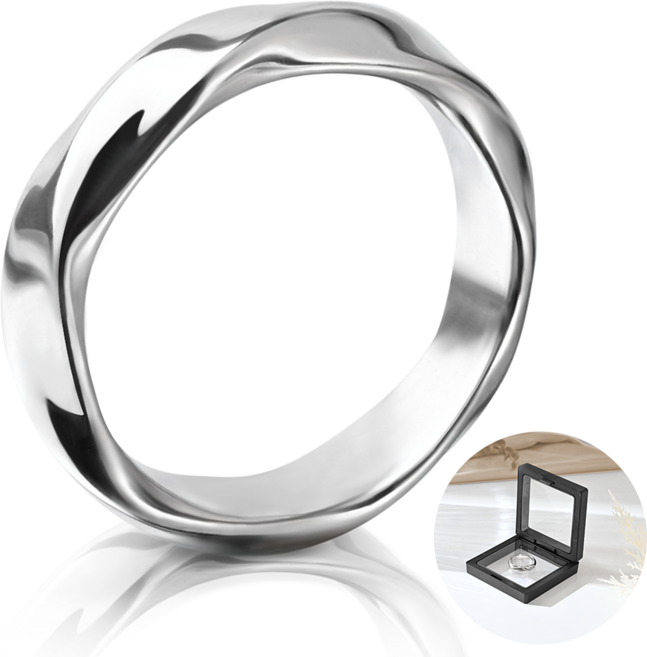 대학생 커플링 트위스트 반지 뫼비우스 반지 우정반지 남녀공용 심플 패션반지 선물