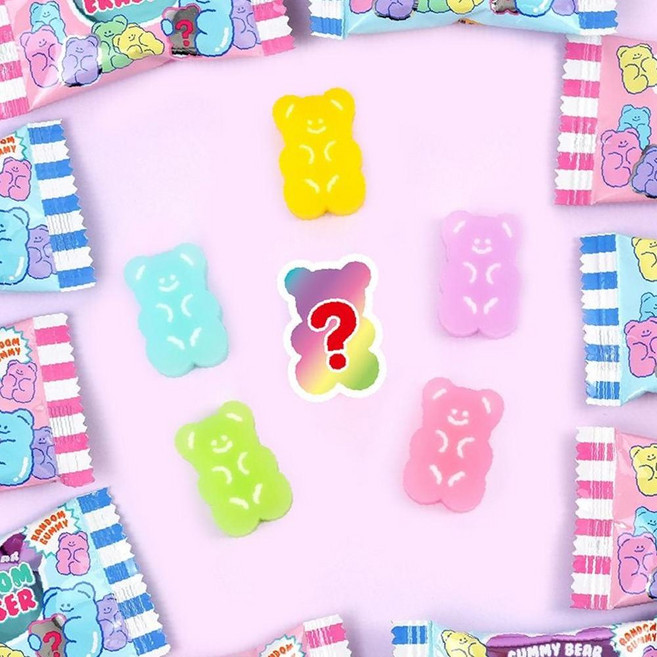 핑크풋 곰돌이 지우개 필기구 미니 지우개 학용품 OC_0404TG