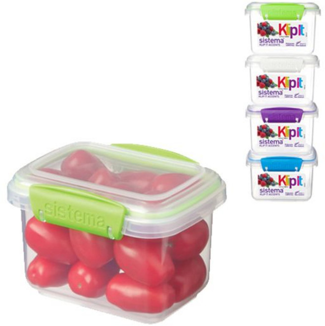 (시스테마) 클립잇 액센트 직사각 보관용기 400ml+to1018ea tor*961wb, 1개