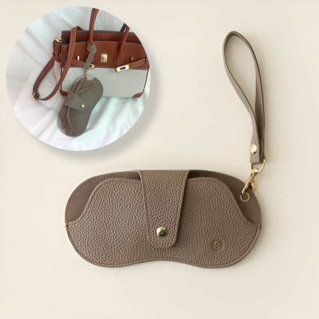 원여사 여행용 선글라스 안경 케이스 파우치 스트랩 키링