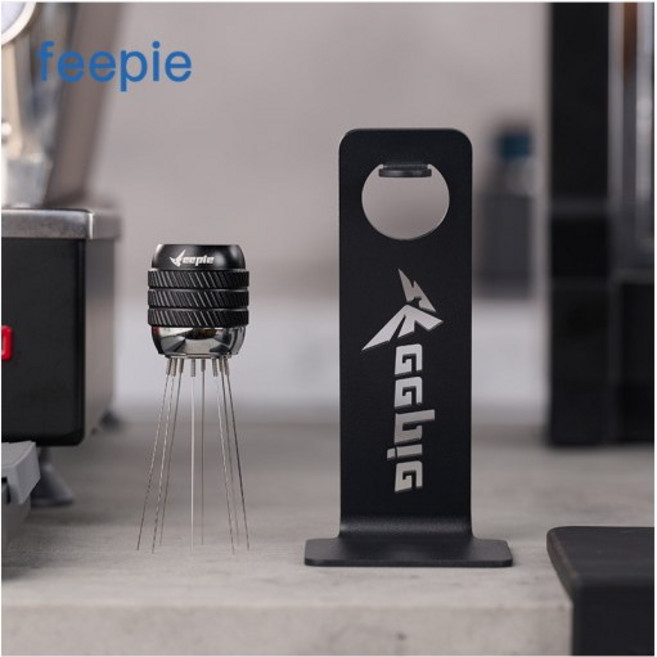 FEEPIE 커피 니들 침칠봉 자석 자력 스탠드형 거치대 포함 채널링 방지, 1개, 블랙 니들 FEEPIE