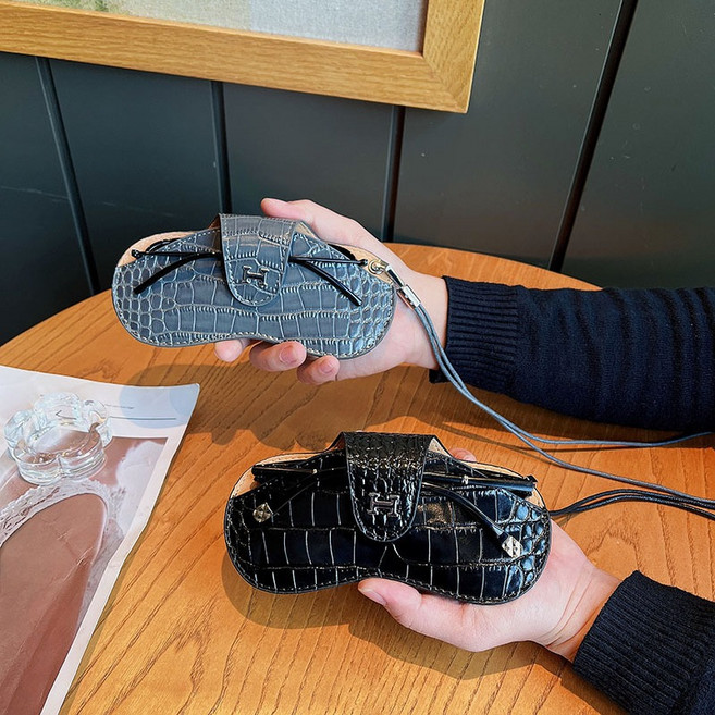 JIVO H버클 진피 방압 디자인 안경케이스