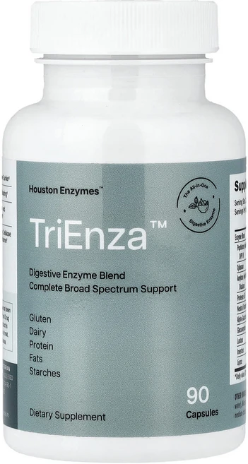 휴스톤엔자임스 TriEnza 다이제스티브 엔자임 캡슐 90정, 4개 - 쿠팡