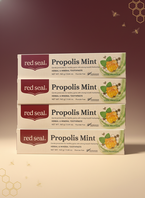 레드씰 프로폴리스 민트 치약, 160g, 4개