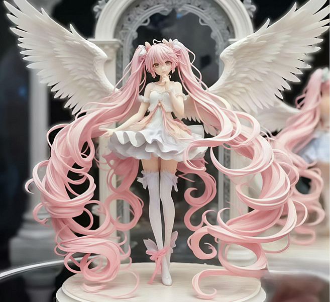 하츠네 미쿠 피규어 미소녀 생일 선물 세트, 컬러 박스 세트, 1-2개 랜덤, 1개