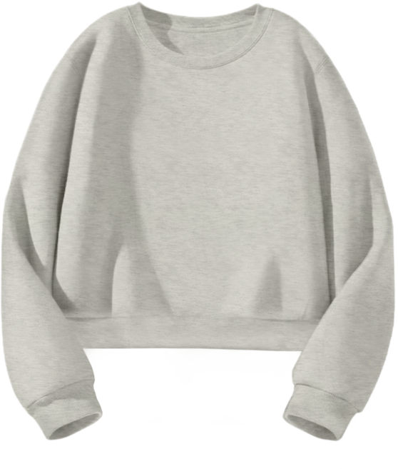 몰토벨리노 SF 무지 세미오버핏 크롭 맨투맨