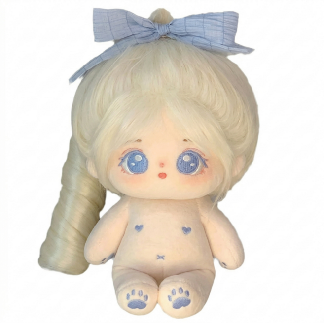 티니숲속 20cm 인형 엘라 아이돌 무속성 솜 인형 유골 뼈깅 솜뭉치, 엘라+가발, 1개