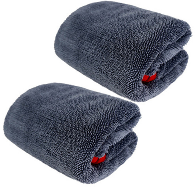 PURESTAR 트위스트 드라잉 타올, 그레이, 2개