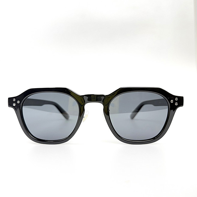 남녀공용 투명 선글라스 편광 뿔테 운전용 블랙 사각 자외선차단 고급케이스 포함