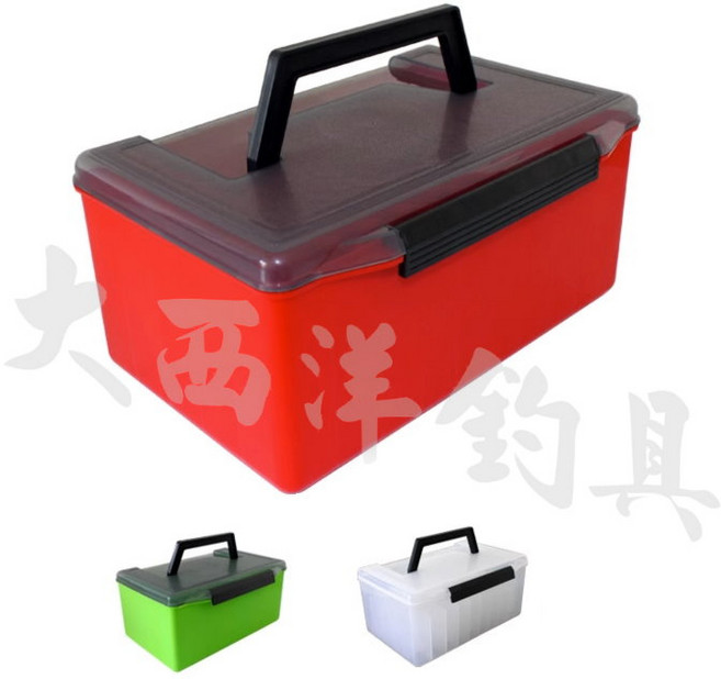 大西洋 硬殼收納箱 工具箱, 紅色, 1只